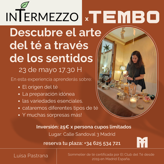 Cata de té 23 de mayo 17.30H